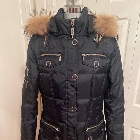 Flash Geo New York Duck Down Coat - EUC - Picture 1 of 16